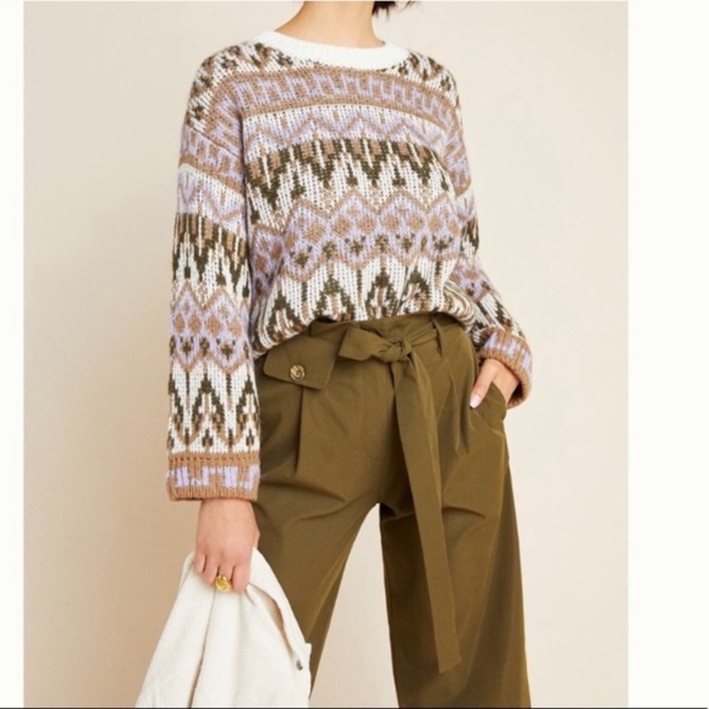 Anthropologie fair isle Fabiana knit sweater/ size: M